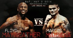 Floyd Wayweather versus Marcos Maidana May 3 2104 Las Vegas Nevada