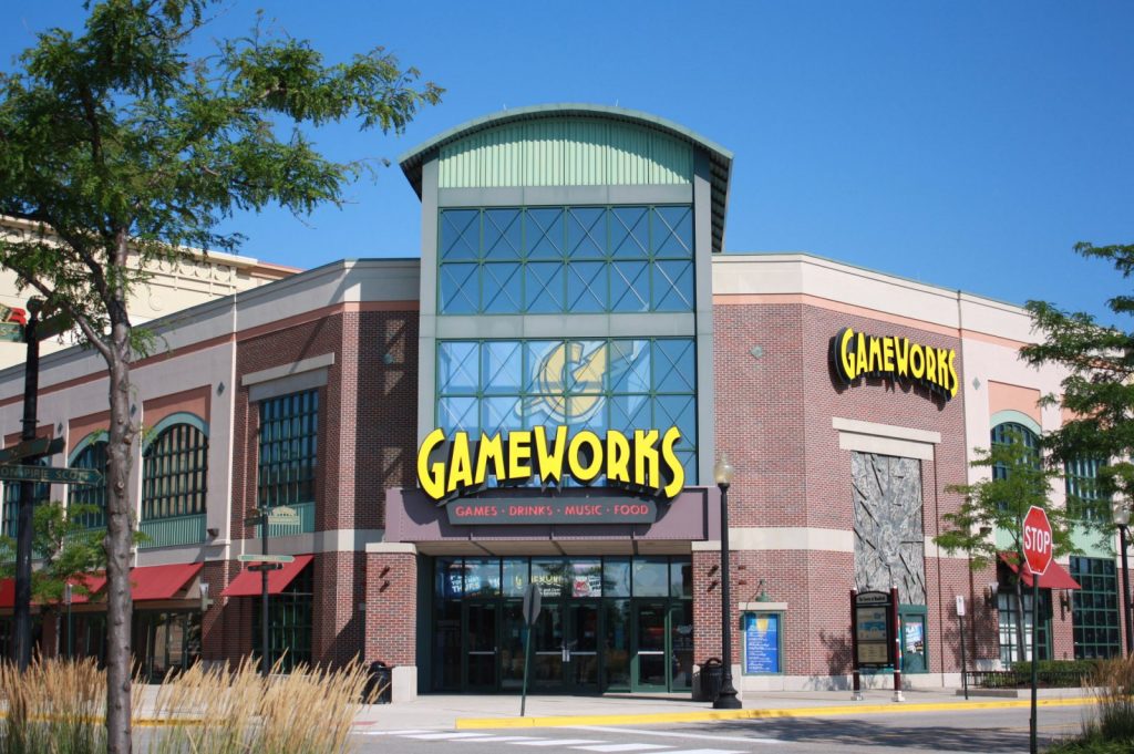 Gameworks arcade and esports center at Town Square