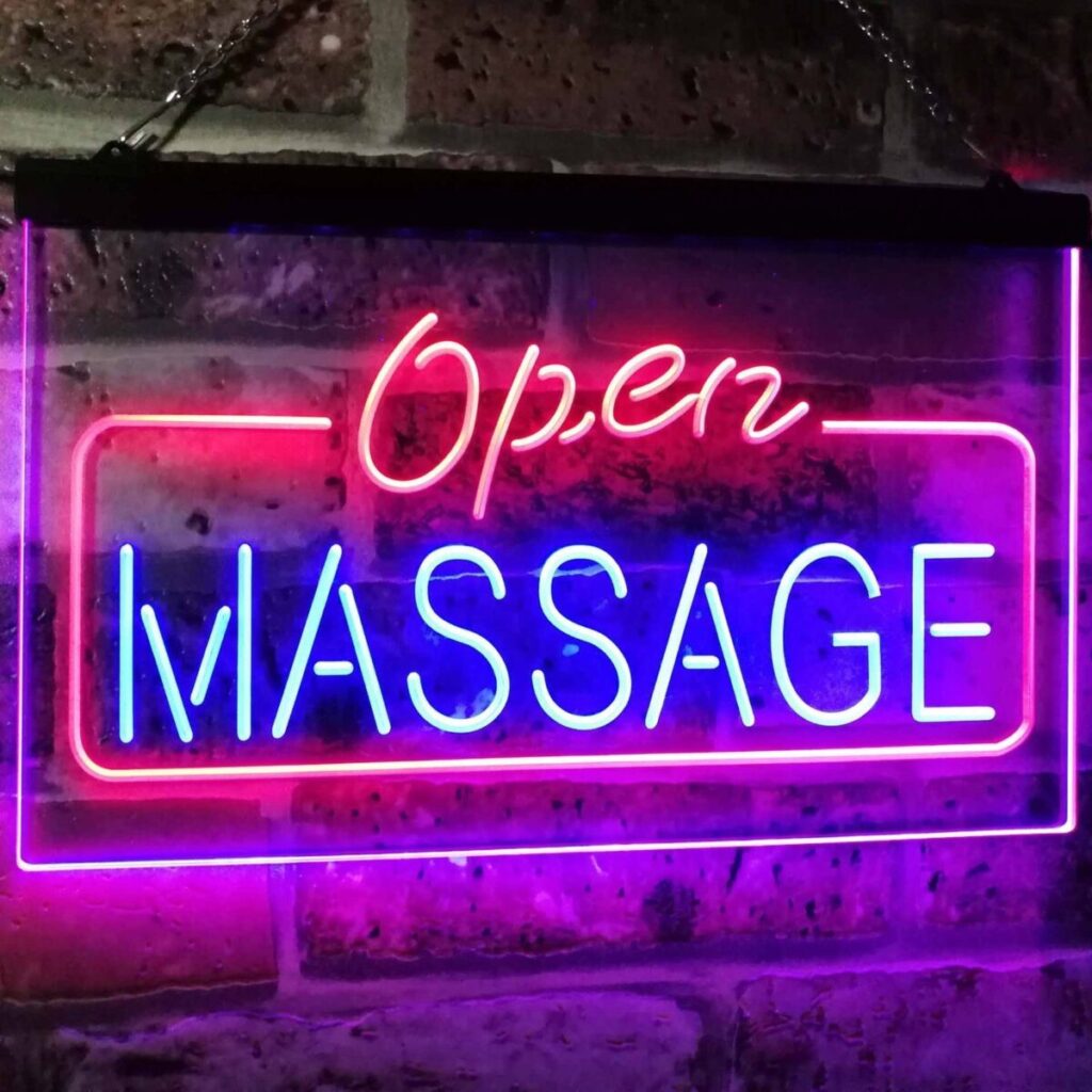 24 hr massage sign