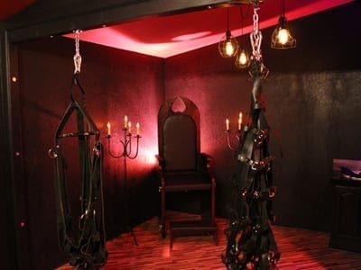 The Dungeon BDSM room at Chicken Ranch Brothel