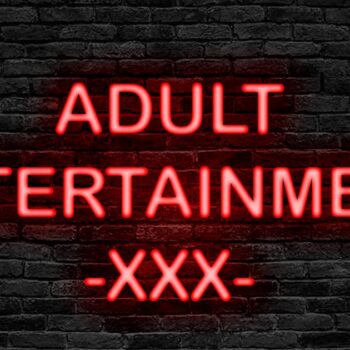 ADULT ENTERTAINMENT neon sign