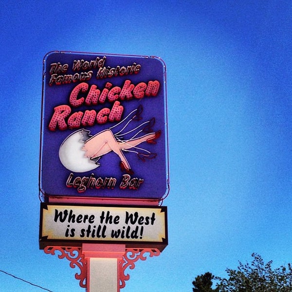 Sign at Chicken Ranch Brothel