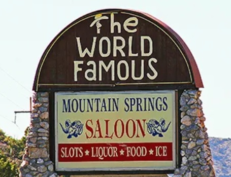 Mountain Spring Saloon Sign