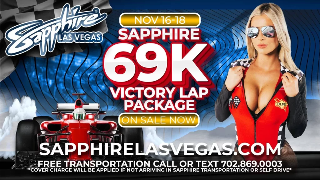 Promotional poster for Sapphire's 69K Formula 1 package