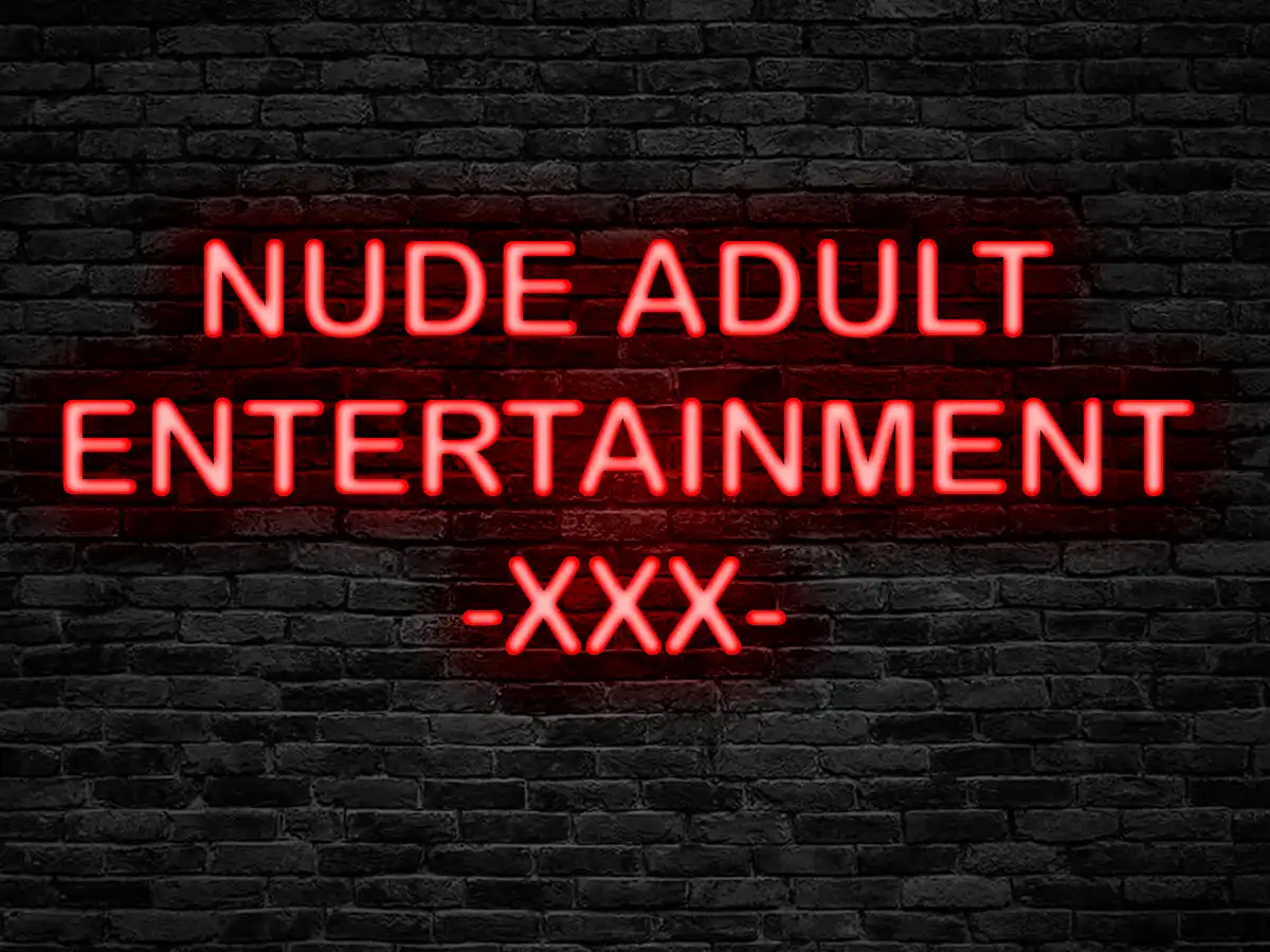 Nude Adult Entertainment -XXX- neon sign