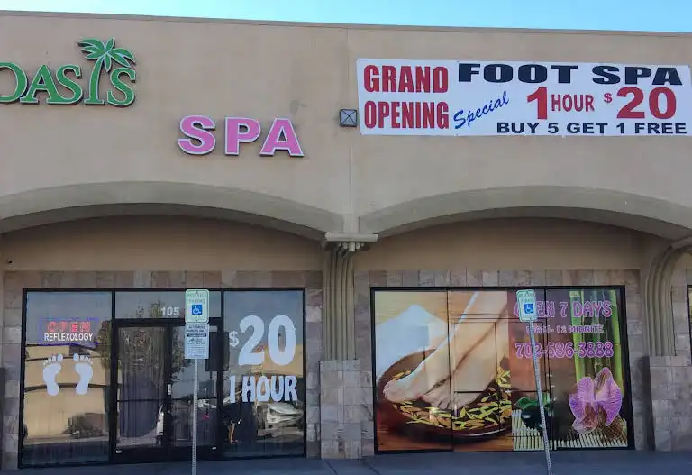 Oasis Foot Spa was a front for an adult massage spa in Las Vegas that got busted