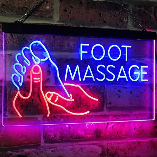 Foot Spa neon sign, many adult massage spas operate as foot massage business to avoid licensing for massage parlors