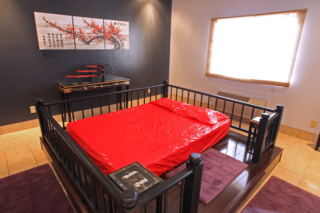 Nuru massage room at Sheri's Ranch brothel in Pahrump