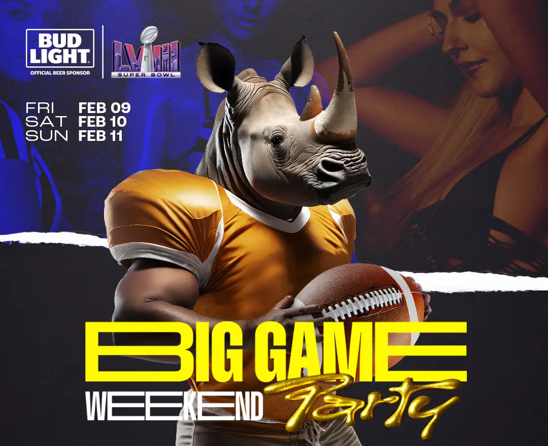 Spearmint Rhino is throwing a Big Game Weekend Party